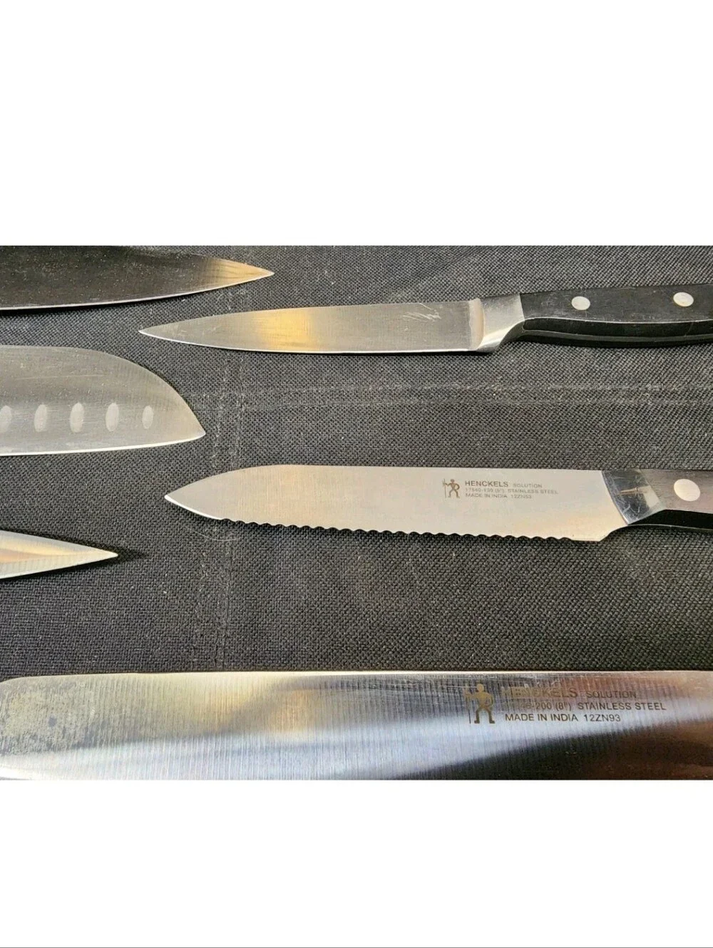 J.A. Henkels 9 Pc Knife Set With Block Used Ready2Use
